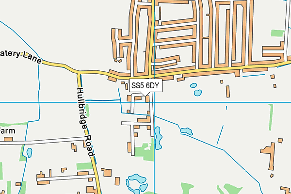 SS5 6DY map - OS VectorMap District (Ordnance Survey)
