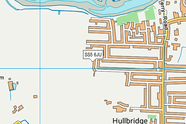 SS5 6JU map - OS VectorMap District (Ordnance Survey)
