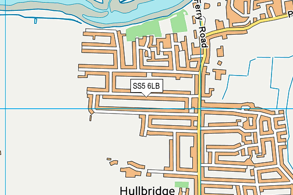 SS5 6LB map - OS VectorMap District (Ordnance Survey)