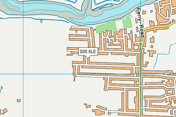 SS5 6LE map - OS VectorMap District (Ordnance Survey)
