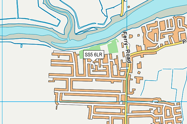 SS5 6LR map - OS VectorMap District (Ordnance Survey)