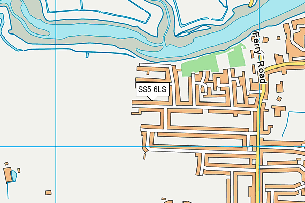 SS5 6LS map - OS VectorMap District (Ordnance Survey)