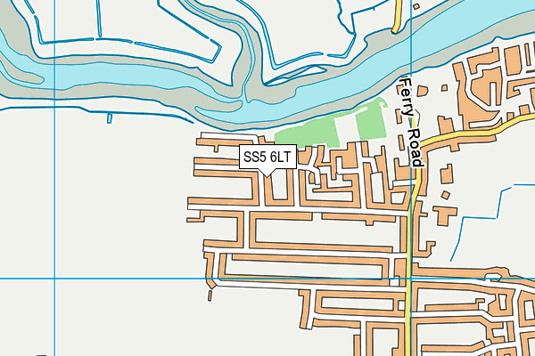 SS5 6LT map - OS VectorMap District (Ordnance Survey)