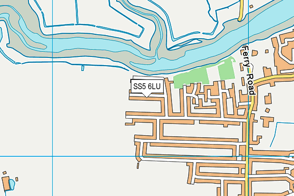 SS5 6LU map - OS VectorMap District (Ordnance Survey)