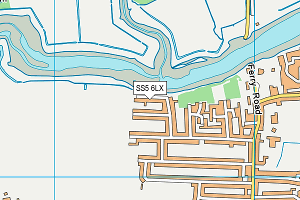 SS5 6LX map - OS VectorMap District (Ordnance Survey)