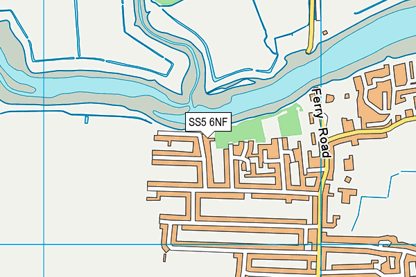 SS5 6NF map - OS VectorMap District (Ordnance Survey)