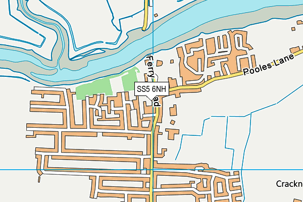 SS5 6NH map - OS VectorMap District (Ordnance Survey)