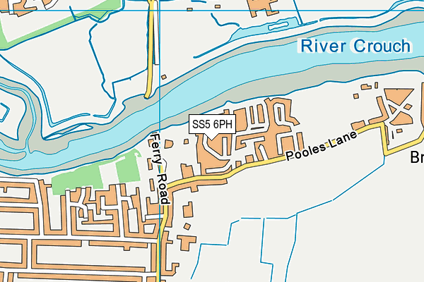 SS5 6PH map - OS VectorMap District (Ordnance Survey)