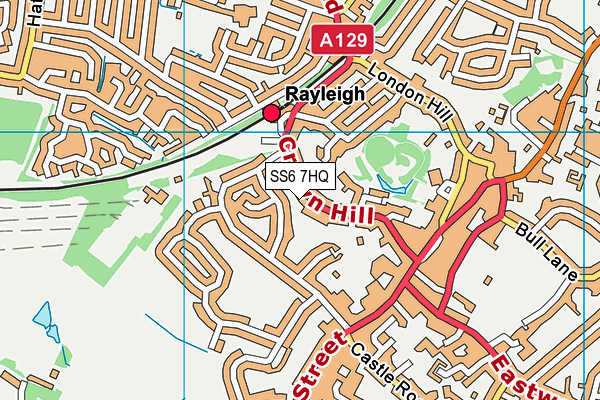 SS6 7HQ map - OS VectorMap District (Ordnance Survey)