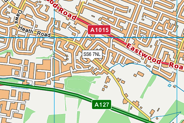 SS6 7NL map - OS VectorMap District (Ordnance Survey)