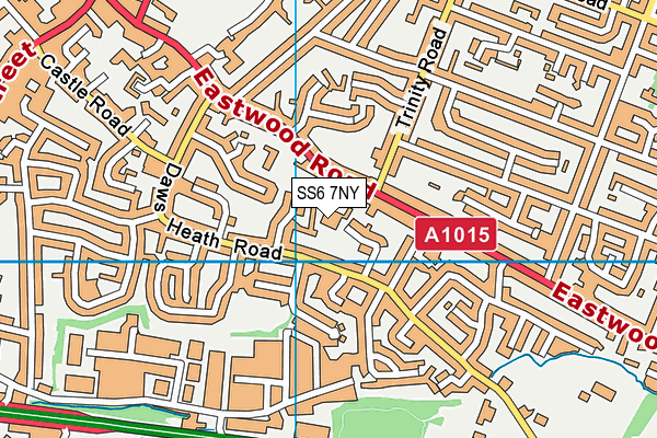 SS6 7NY map - OS VectorMap District (Ordnance Survey)