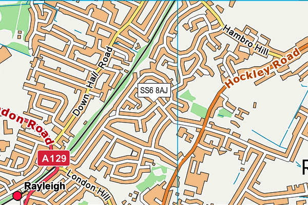 Edward Francis Primary School map (SS6 8AJ) - OS VectorMap District (Ordnance Survey)