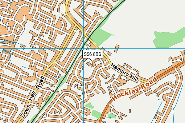SS6 8BS map - OS VectorMap District (Ordnance Survey)