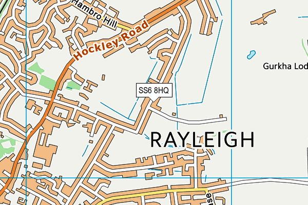 SS6 8HQ map - OS VectorMap District (Ordnance Survey)