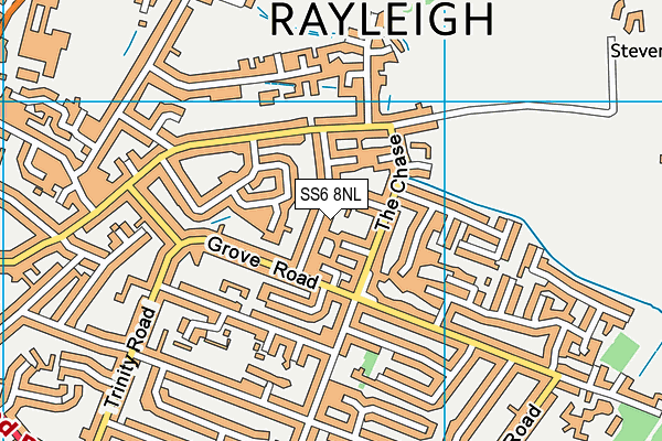 SS6 8NL map - OS VectorMap District (Ordnance Survey)