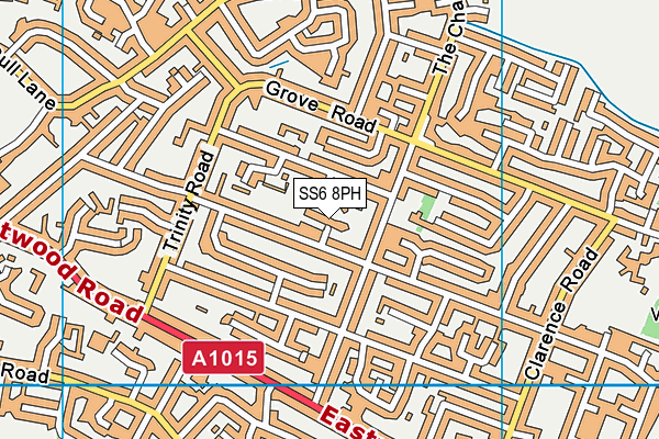 SS6 8PH map - OS VectorMap District (Ordnance Survey)