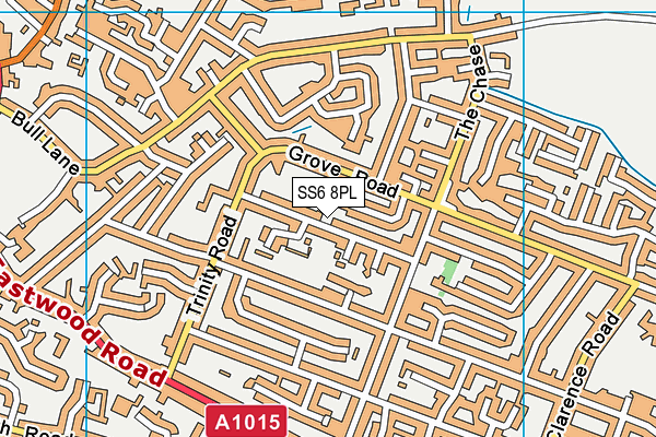 SS6 8PL map - OS VectorMap District (Ordnance Survey)