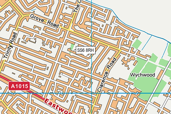 SS6 8RH map - OS VectorMap District (Ordnance Survey)