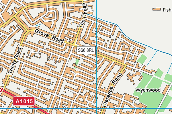 SS6 8RL map - OS VectorMap District (Ordnance Survey)