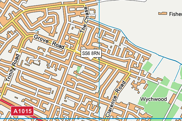 SS6 8RN map - OS VectorMap District (Ordnance Survey)