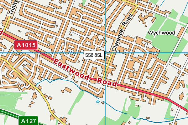 SS6 8SL map - OS VectorMap District (Ordnance Survey)