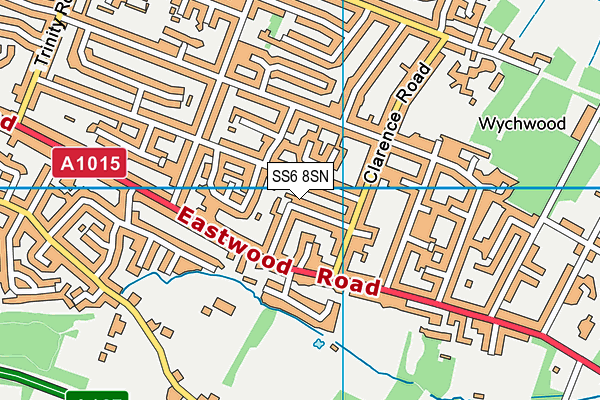 SS6 8SN map - OS VectorMap District (Ordnance Survey)