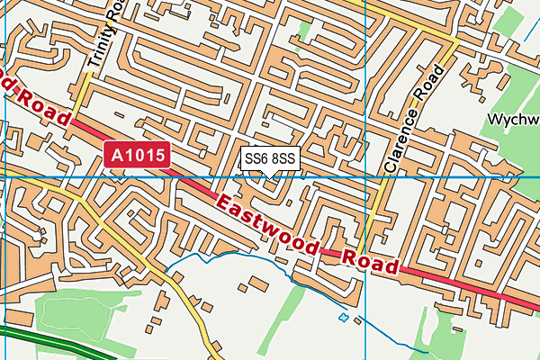 SS6 8SS map - OS VectorMap District (Ordnance Survey)