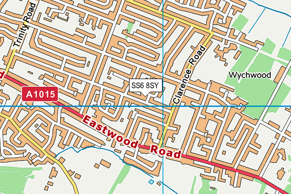 SS6 8SY map - OS VectorMap District (Ordnance Survey)