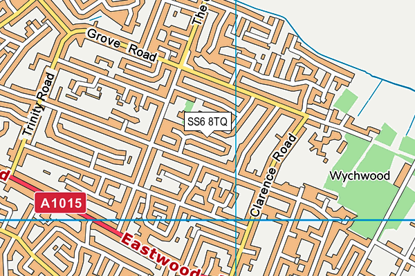 SS6 8TQ map - OS VectorMap District (Ordnance Survey)