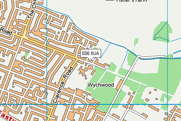 Grove Wood Primary School map (SS6 8UA) - OS VectorMap District (Ordnance Survey)