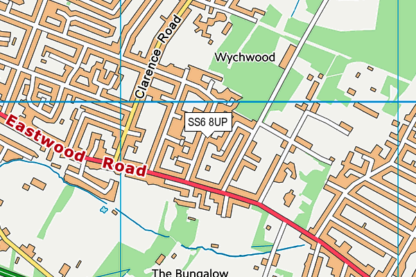 SS6 8UP map - OS VectorMap District (Ordnance Survey)