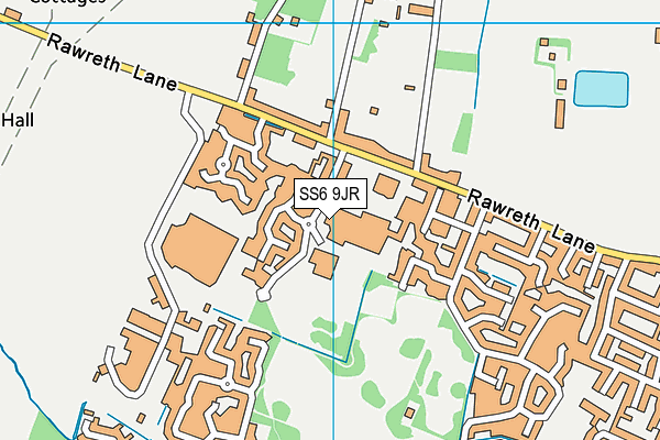 SS6 9JR map - OS VectorMap District (Ordnance Survey)