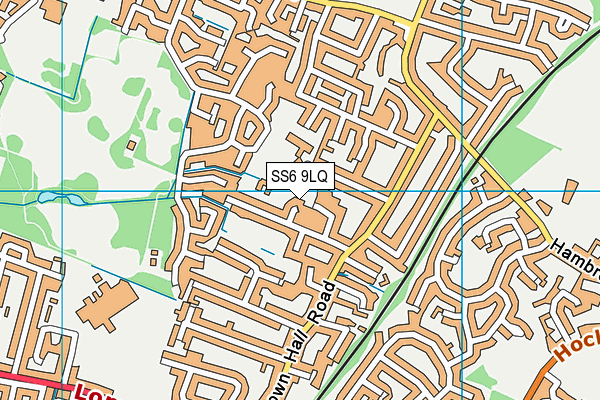 SS6 9LQ map - OS VectorMap District (Ordnance Survey)