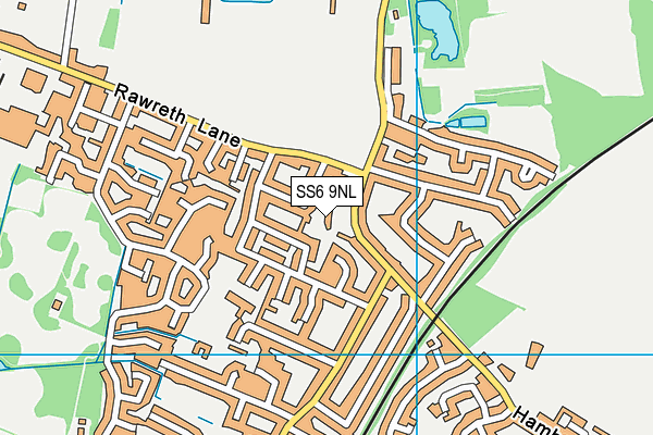 SS6 9NL map - OS VectorMap District (Ordnance Survey)