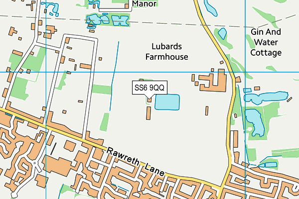 SS6 9QQ map - OS VectorMap District (Ordnance Survey)