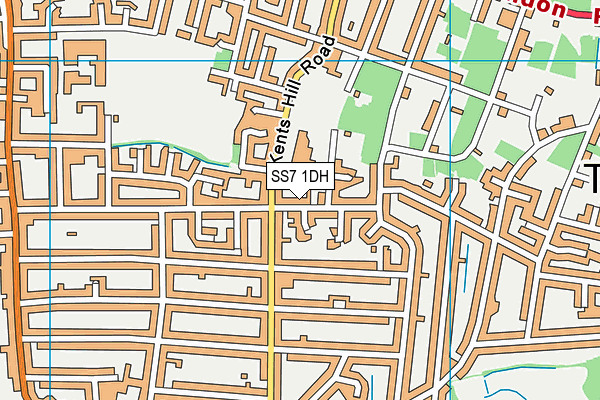 SS7 1DH map - OS VectorMap District (Ordnance Survey)