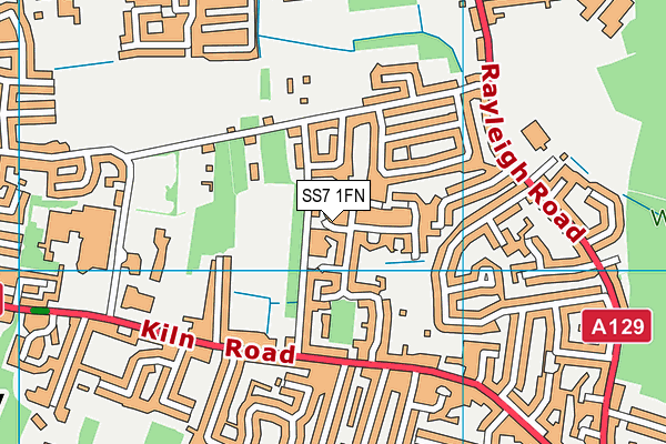 SS7 1FN map - OS VectorMap District (Ordnance Survey)