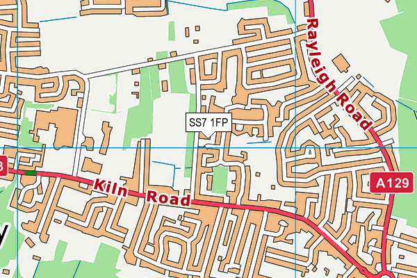 SS7 1FP map - OS VectorMap District (Ordnance Survey)