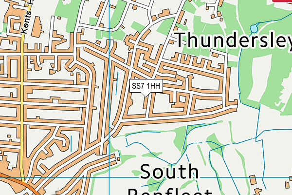 SS7 1HH map - OS VectorMap District (Ordnance Survey)