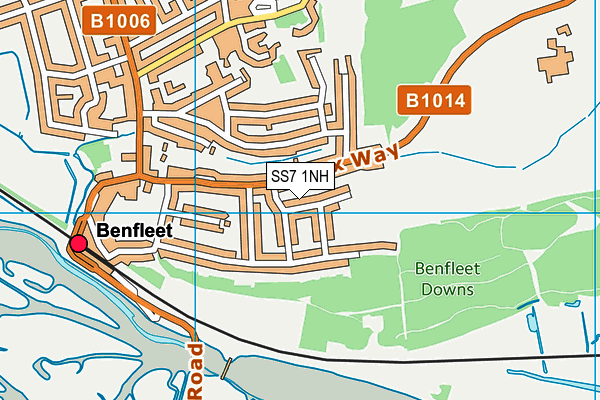 SS7 1NH map - OS VectorMap District (Ordnance Survey)