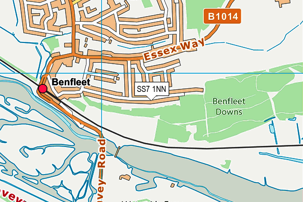 SS7 1NN map - OS VectorMap District (Ordnance Survey)