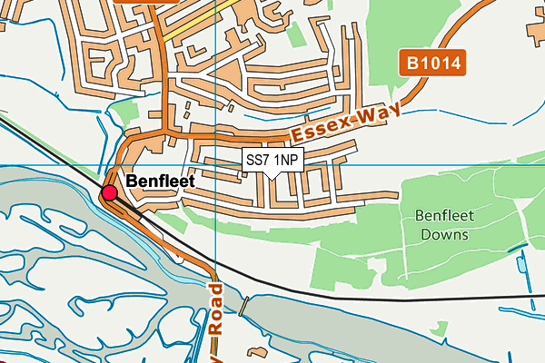 SS7 1NP map - OS VectorMap District (Ordnance Survey)