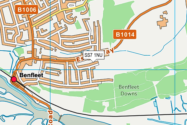 SS7 1NU map - OS VectorMap District (Ordnance Survey)