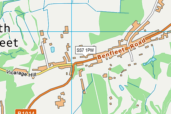 Map of BENFLEET COUNSELLING AND PSYCHOTHERAPY LTD at district scale