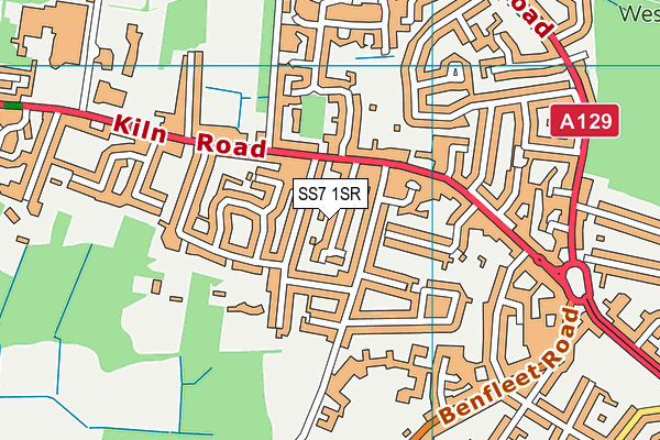 SS7 1SR map - OS VectorMap District (Ordnance Survey)