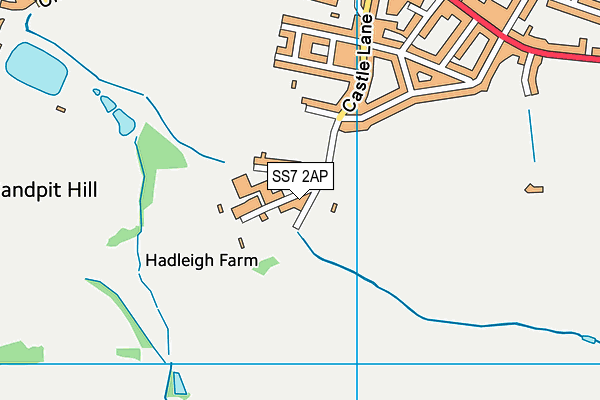 SS7 2AP map - OS VectorMap District (Ordnance Survey)