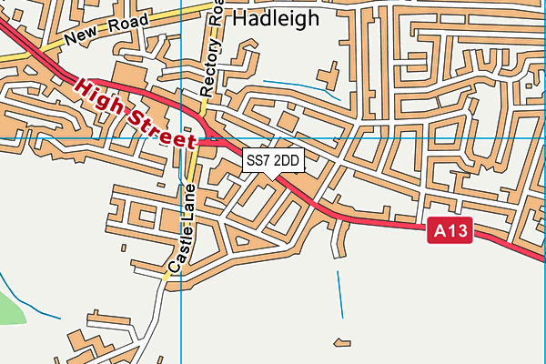 SS7 2DD map - OS VectorMap District (Ordnance Survey)