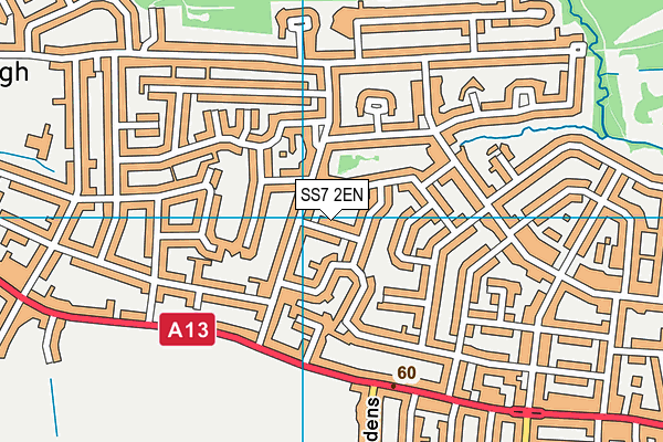 SS7 2EN map - OS VectorMap District (Ordnance Survey)