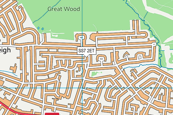 SS7 2ET map - OS VectorMap District (Ordnance Survey)