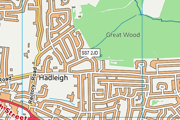 SS7 2JD map - OS VectorMap District (Ordnance Survey)